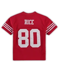 Preschool Boys and Girls Mitchell & Ness Jerry Rice Scarlet San Francisco 49ers 1990 Retired Player Legacy Jersey