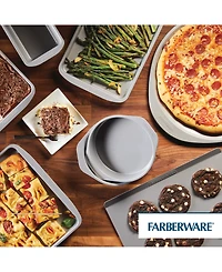 Farberware GoldenBake Bakeware Nonstick Loaf Pan Set, 2-Piece, Gray