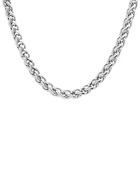 Steeltime Men's Stainless Steel Wheat Chain Necklace