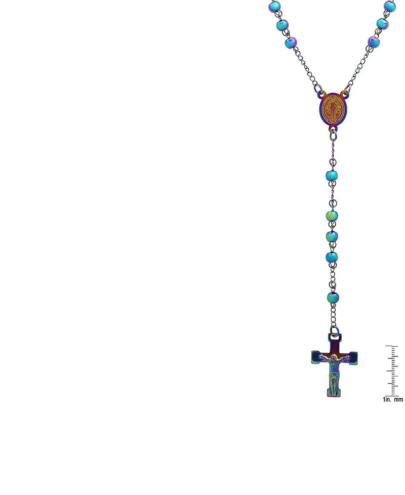 Steeltime Men's Ion Plating Stainless Steel Rosary Necklaces