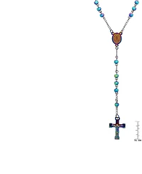 Steeltime Men's Ion Plating Stainless Steel Rosary Necklaces