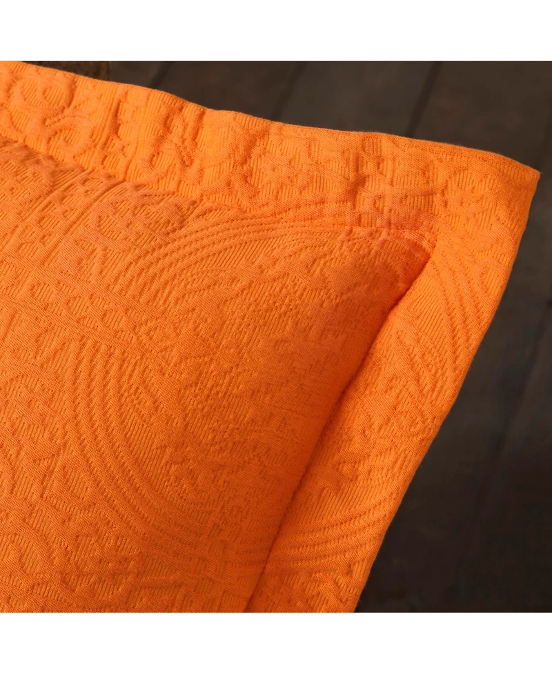 Superior 100% Cotton Fleur De Lis Medallion All-Season 2-Piece Coverlet Set, Twin