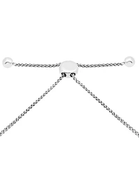 Wrapped Diamond Large Link Bolo Bracelet (1/2 ct. t.w.) Sterling Silver or 14k Gold-Plated Silver, Created for Macy's