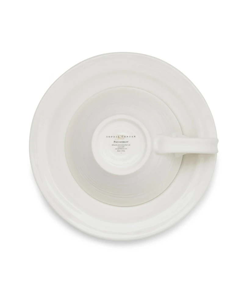 Portmeirion Sophie Conran Teacups & Saucers, Set of 4