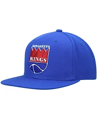 Men's Mitchell & Ness Blue Sacramento Kings Hardwood Classics Team Ground 2.0 Snapback Hat