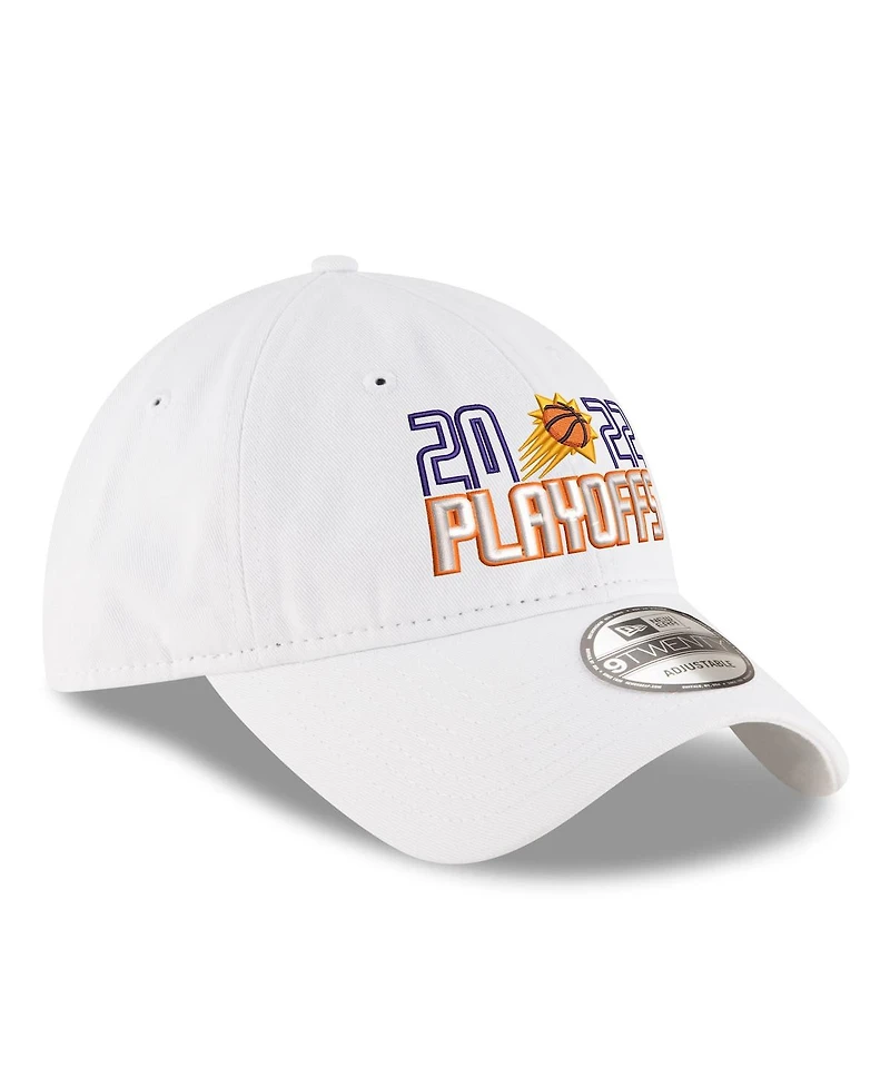 Men's New Era White Phoenix Suns 2022 Nba Playoffs Bubble Letter 9TWENTY Adjustable Hat