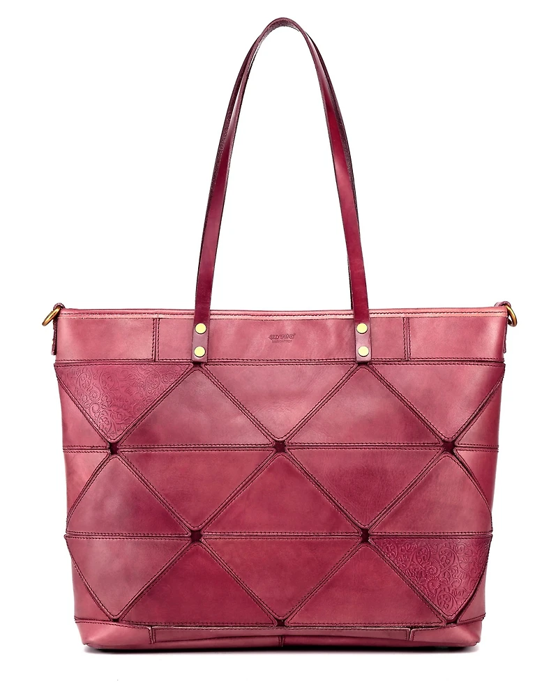 Old Trend Women's Genuine Leather Prism Tote Bag