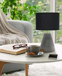 Simple Designs Pinnacle Concrete Table Lamp