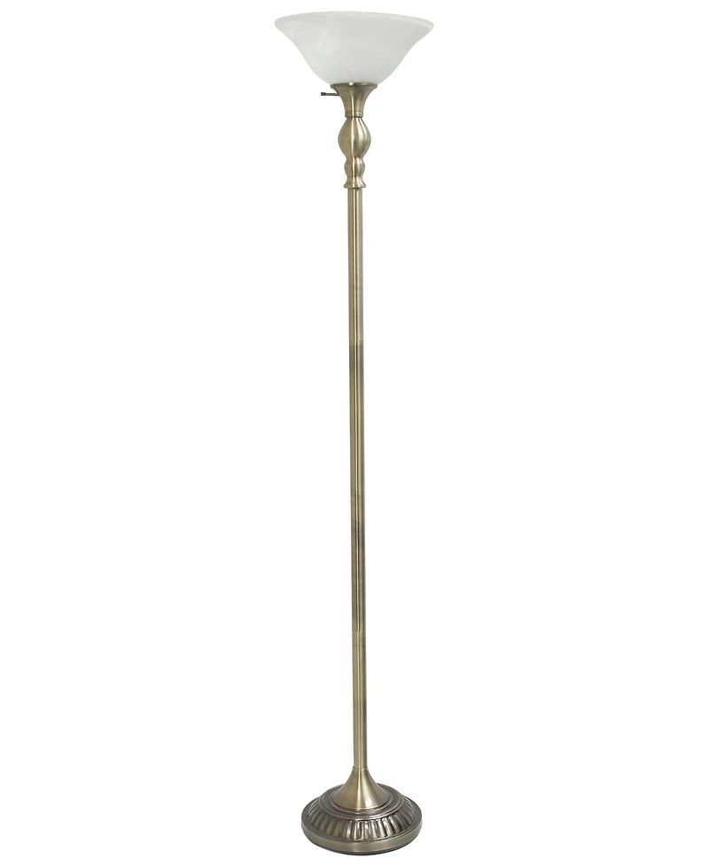 Elegant Designs 1 Light Torchiere Floor Lamp
