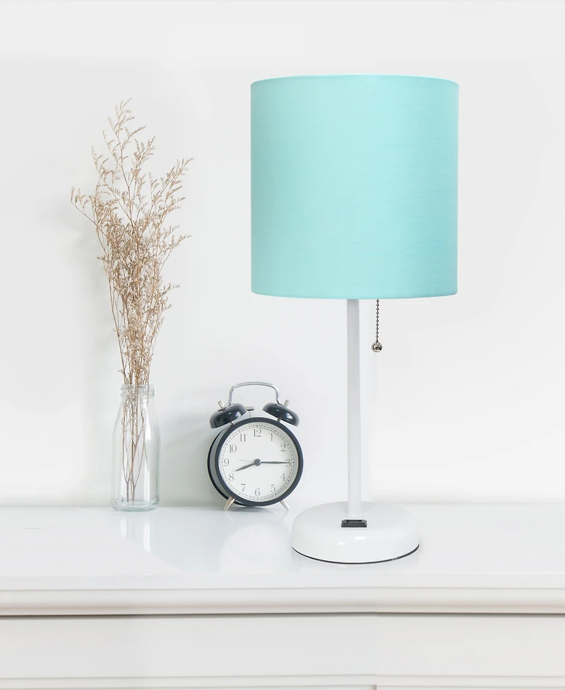 LimeLights Stick Lamp with Charging Outlet, Set of 2