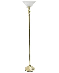 Elegant Designs 1 Light Torchiere Floor Lamp - Gold