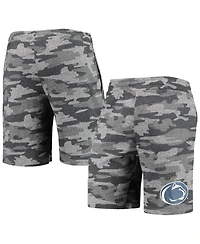 Men's Concepts Sport Charcoal, Gray Penn State Nittany Lions Camo Backup Terry Jam Lounge Shorts