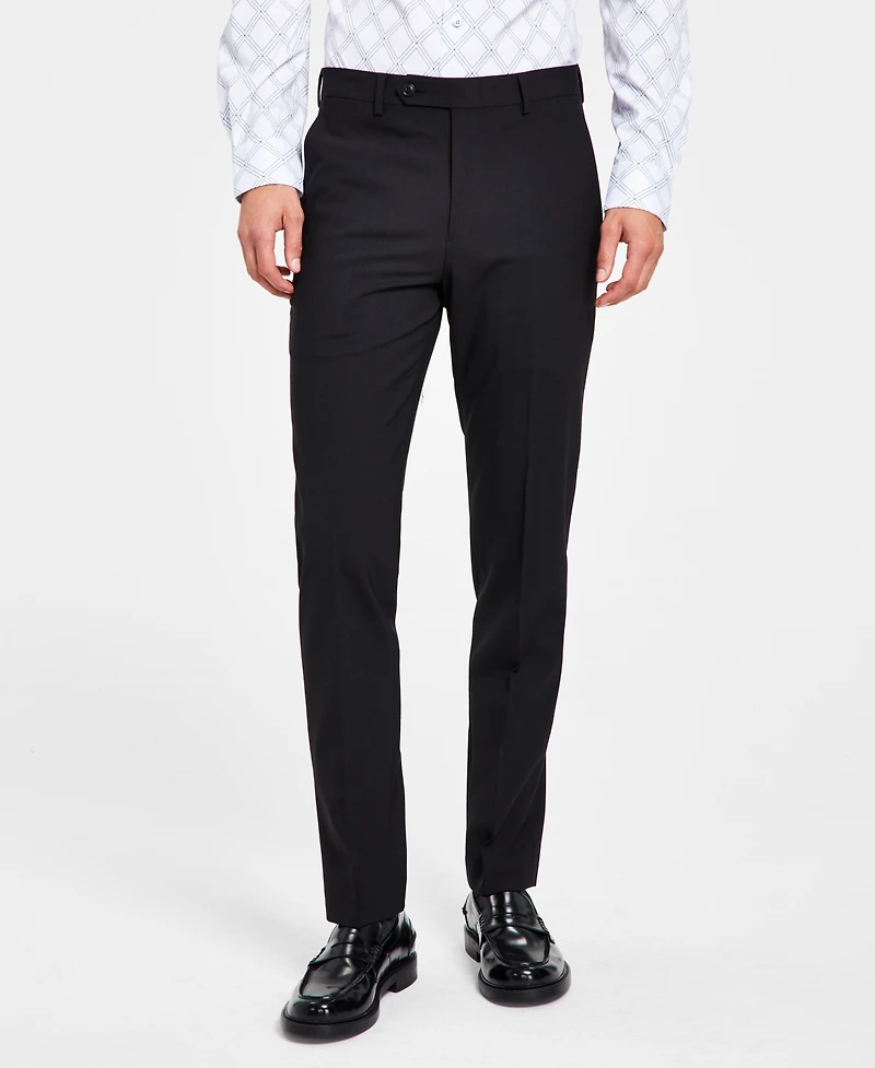 Bar Iii Men's Skinny Fit Wrinkle-Resistant Wool-Blend Suit Separate Pant, Created for Macy's - Close Out!