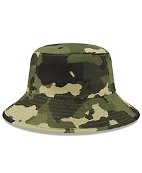 Men's New Era Camo Boston Red Sox 2022 Armed Forces Day Bucket Hat