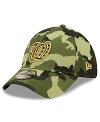 Men's New Era Camo Washington Nationals 2022 Armed Forces Day 39THIRTY Flex Hat