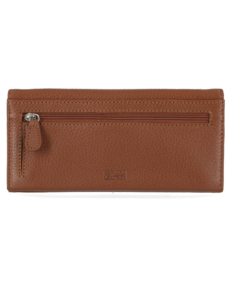 Giani Bernini Pebble Leather Receipt Wallet, Exclusively at Macy's