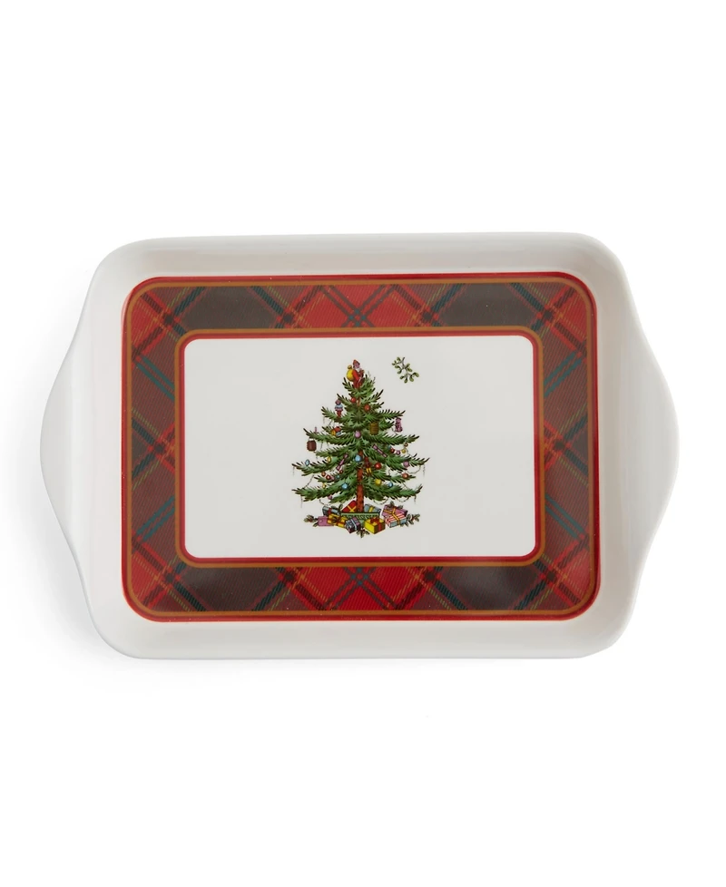 Christmas Tree Tartan 2-Piece Mug & Tray Set