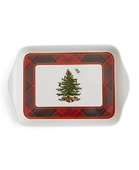 Christmas Tree Tartan 2-Piece Mug & Tray Set