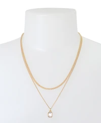 Steve Madden Women's Stone Layered Necklace