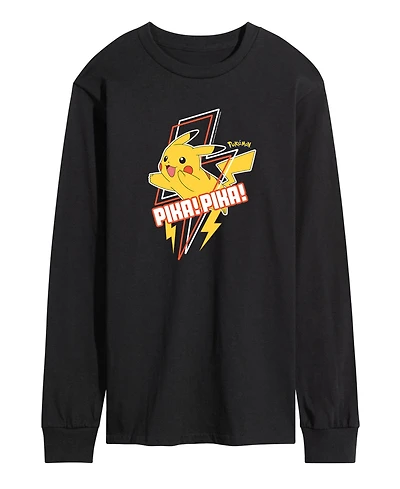 Men's Pokemon Pika Long Sleeve T-shirt