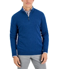 Club Room Men's Cashmere Quarter-Zip Sweater, Created for Macy's