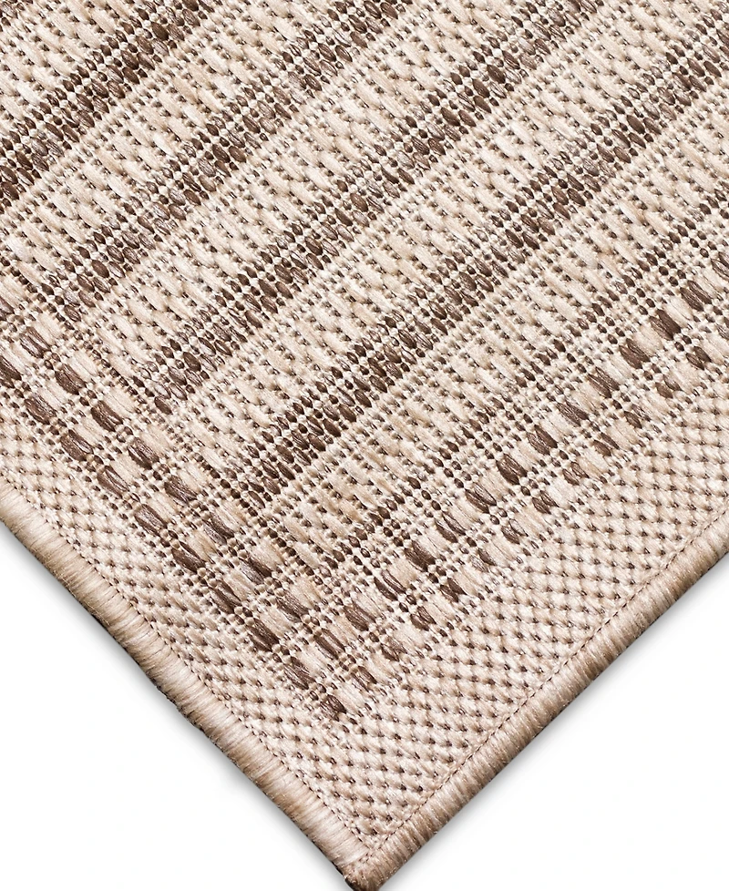 Liora Manne' Malibu Simple Border 7'10" x Square Outdoor Area Rug