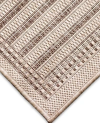 Liora Manne' Malibu Simple Border 7'10" x Square Outdoor Area Rug