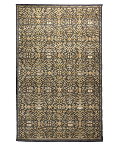 Liora Manne' Patio Suzani Diamonds 4'10" x 7'6" Outdoor Area Rug