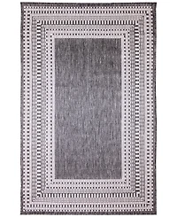 Liora Manne' Malibu Etched Border 6'6" x 9'3" Outdoor Area Rug