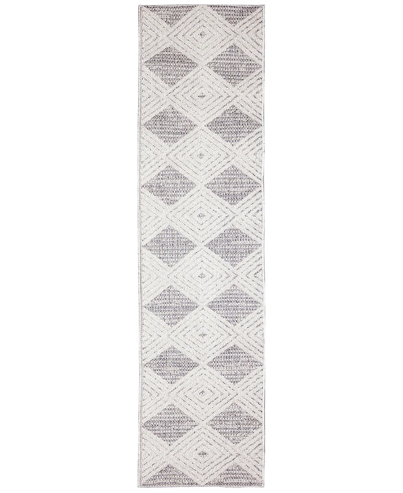 Liora Manne' Dunes Modern Diamond 1'11" x 7'6" Runner Outdoor Area Rug