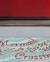 Liora Manne' Frontporch Mermaid Crossing 3'6" x 5'6" Outdoor Area Rug
