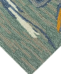 Liora Manne' Frontporch Blue Heron 2' x 3' Outdoor Area Rug