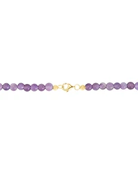 Amethyst Bead Initial 18" Pendant Necklace (63-5/8 ct. t.w.) in Gold-Plated Sterling Silver