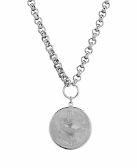 Women's Round Virgo Pendant Necklace