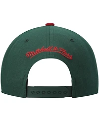 Men's Mitchell & Ness Green, Red Seattle Supersonics Hardwood Classics Team Two-Tone 2.0 Snapback Hat