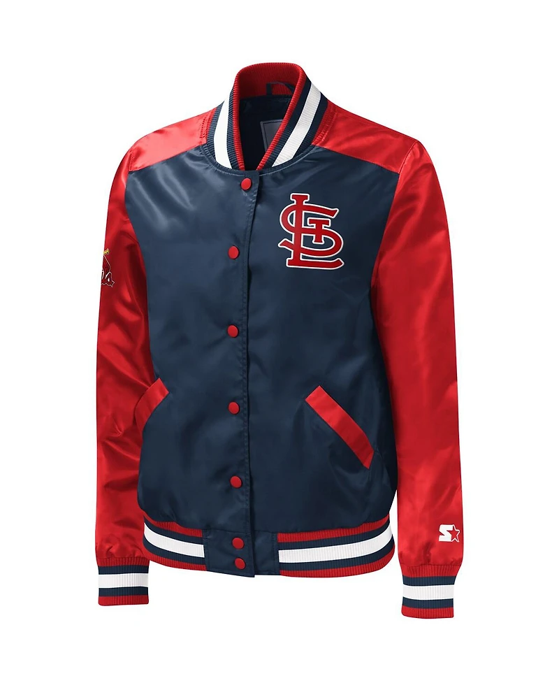Women's Starter Navy St. Louis Cardinals The Legend Full-Snap Jacket