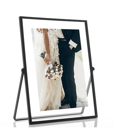 Metal Easel Float Picture Frame, 5" x 7"