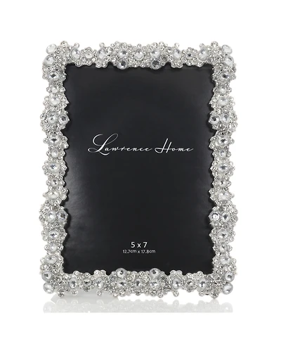 Jewel Cluster Metal Picture Frame, 5" x 7"
