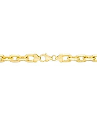 Men's Rolo Link 22" Chain Necklace in 14k Gold-Plated Sterling Silver