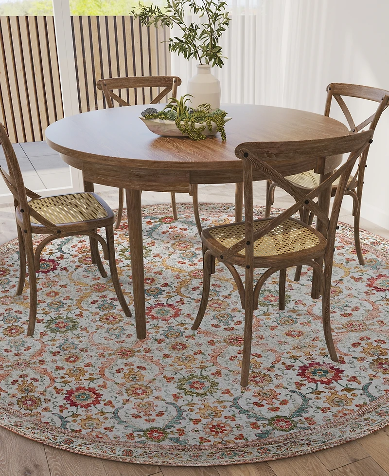 Dalyn Jericho Washable JC1 4' x Round Area Rug