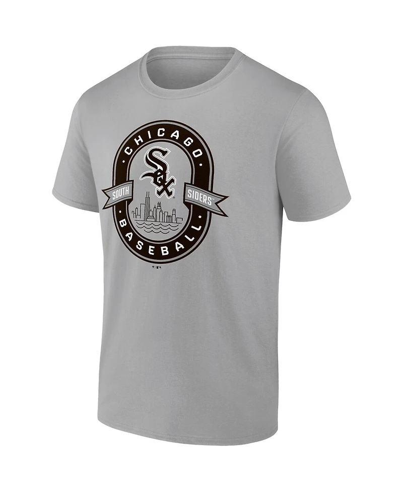 Men's Fanatics Gray Chicago White Sox Iconic Glory Bound T-shirt