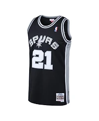 Men's Mitchell & Ness Tim Duncan Black San Antonio Spurs 1998-99 Hardwood Classics Swingman Jersey