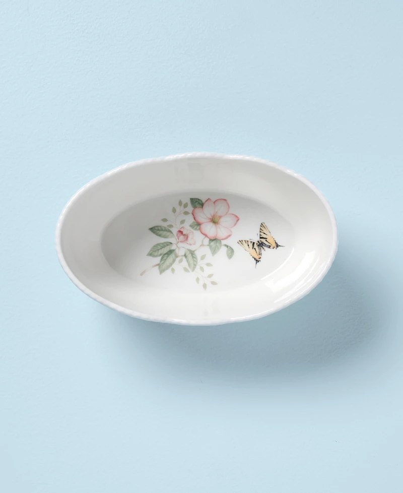 Lenox Butterfly Meadow Scalloped Oval Bread Basket