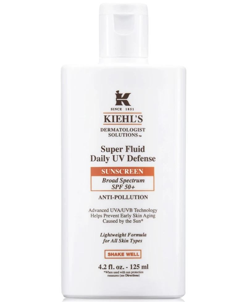 Kiehl's Since 1851 Dermatologist Solutions Super Fluid Daily Uv Defense, 4.2 oz.