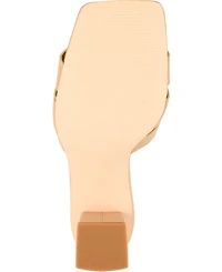 Journee Collection Women's Renatta Woven Block Heel Dress Sandals