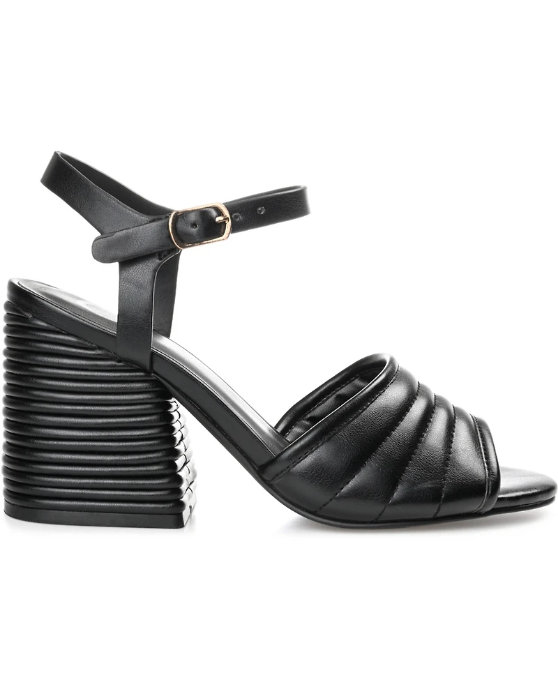 Journee Collection Women's Charmaine Block Heel Sandals