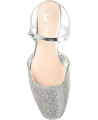 Journee Collection Women's Nysha Rhinestone Flats