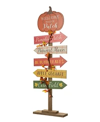 Glitzhome Fall Pumpkin Patch Porch Sign, 42.50"
