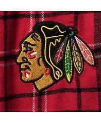 Women's Concepts Sport Red Chicago Blackhawks Plus Size Lodge T-shirt and Pants Sleep Set