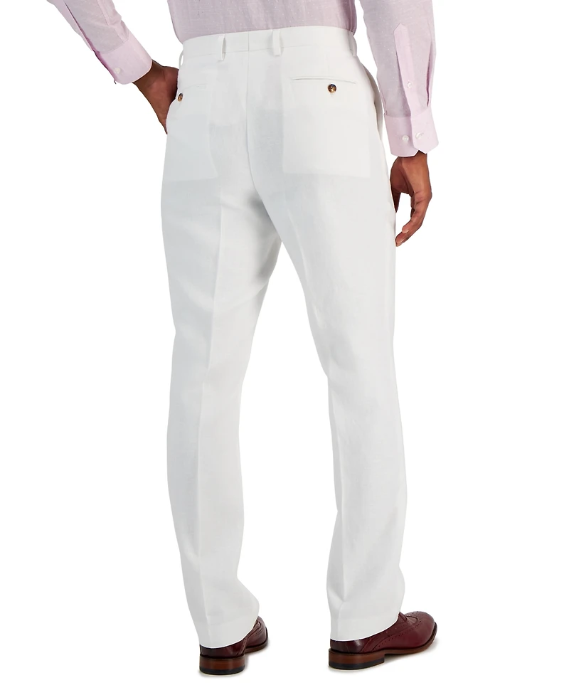 Tayion Collection Men's Classic-Fit Linen Suit Pants